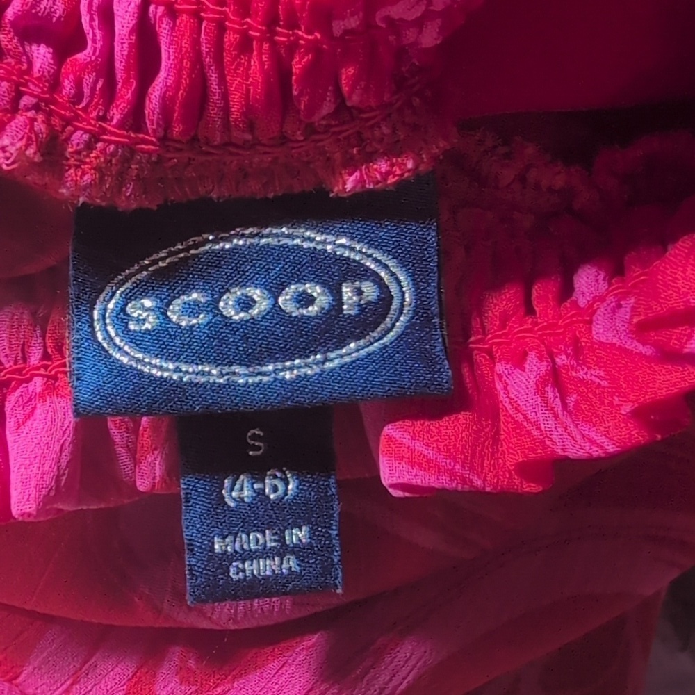 Scoop Elegant Dres Red/Pink Size Small - Picture 7 of 8